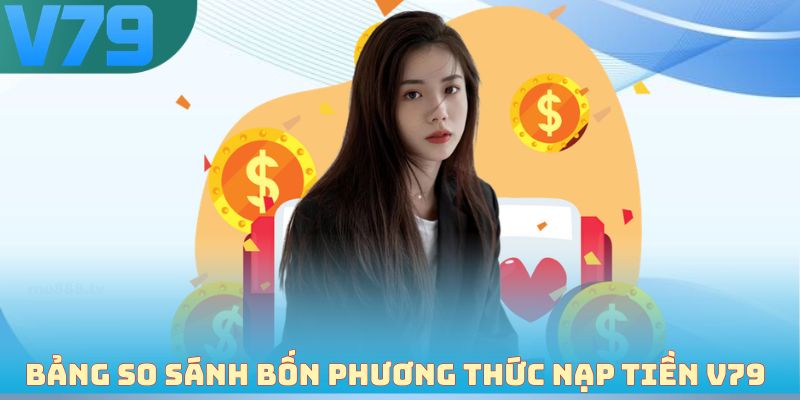 Bảng so sánh chi tiết bốn phương thức nạp tiền V79 